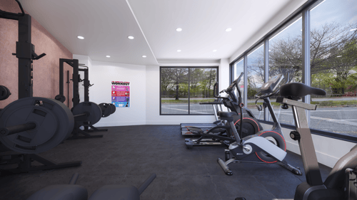 50 leo luxury brighton condos - fitness center