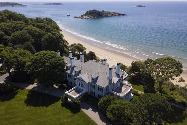 195 Summer Street in Manchester is one of Massachusetts' most beautiful waterfront homes for sale